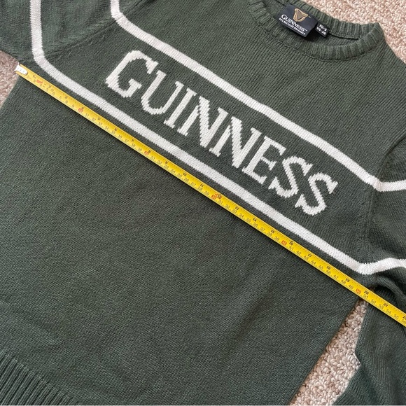 Guinness Green and White Crewneck Sweater Unisex - Picture 5 of 8